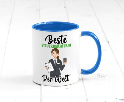 Beste Steuerberaterin | Steuer Beratung v2 Geschenkidee Humor Tasse