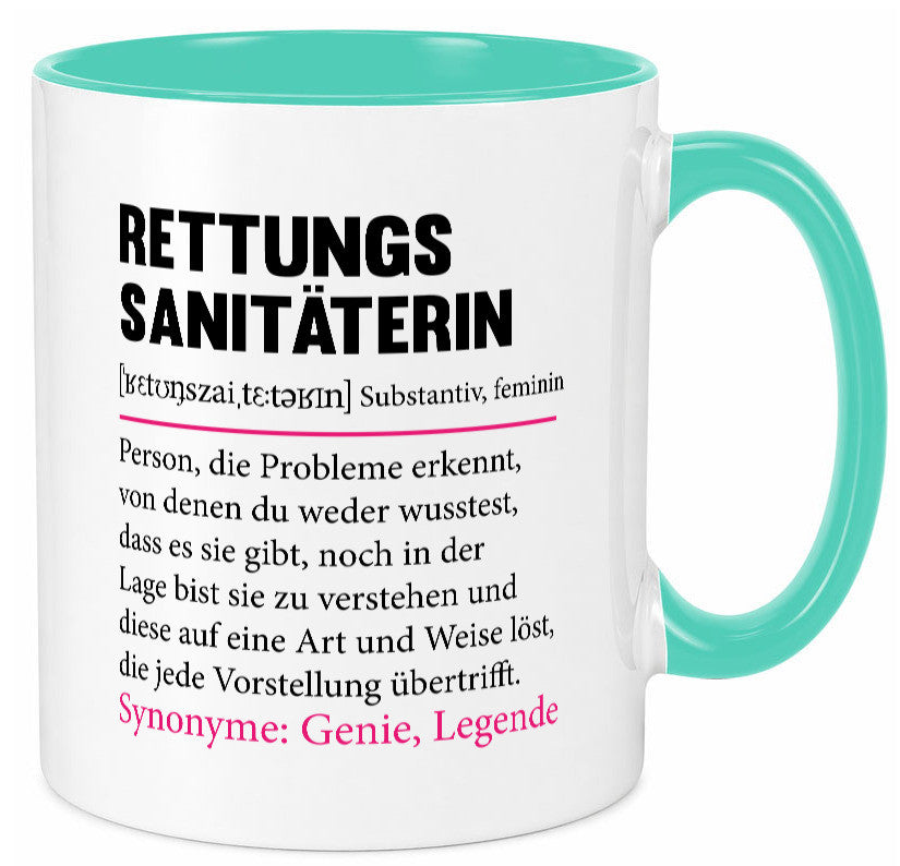 Rettungssanitäterin | Beruf Sanitäter Spruch v2 Humor Arbeit Kollegen Büro