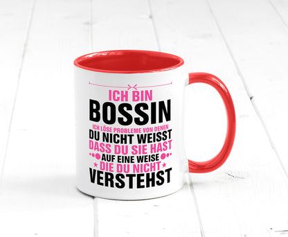 Löse Probleme: Bossin | Führungskraft Vorgesetzte lustig Humor Geschenkidee