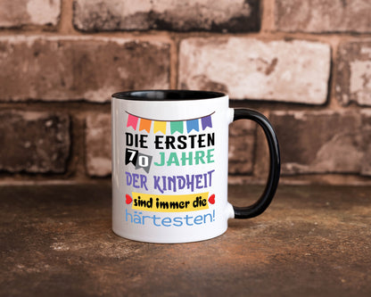 Die ersten 70 Jahre der Kindheit | 70. Geburtstag Rentner Humor Ruhestand
