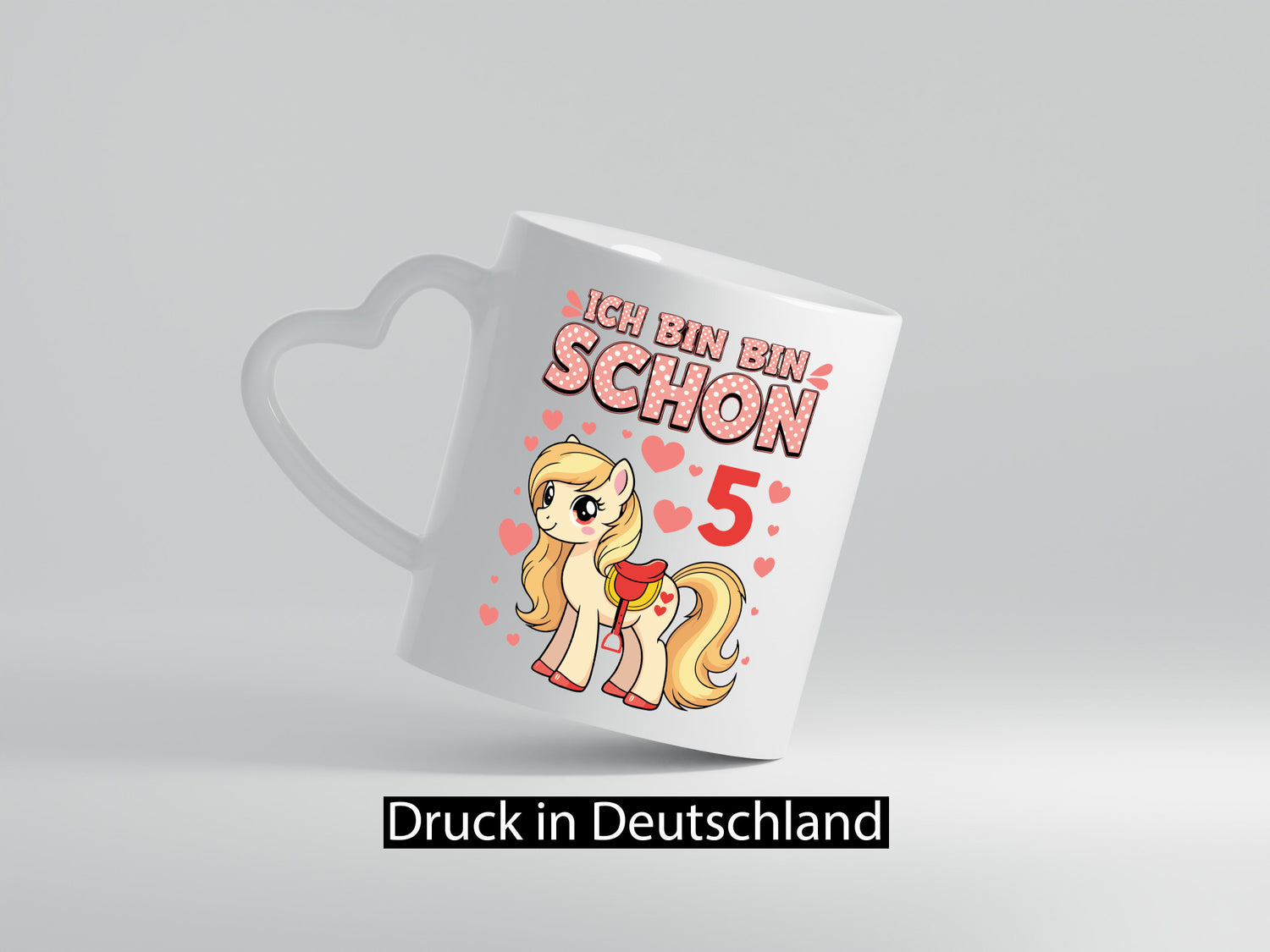 5. Geburtstag | 5 Jahre Mädchen Reiten Pony Humor Geschenkidee Tasse