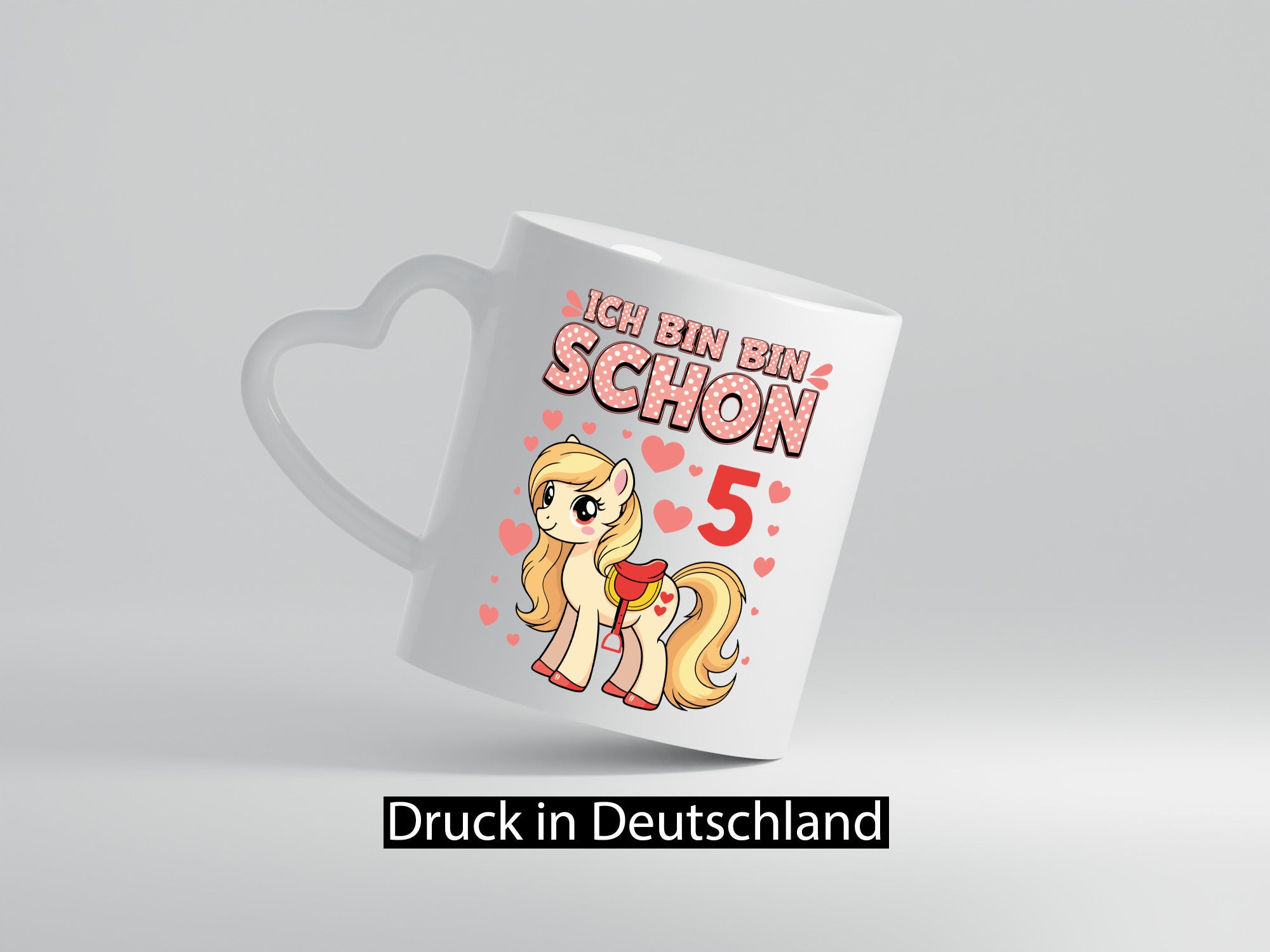 5. Geburtstag | 5 Jahre Mädchen Reiten Pony Humor Geschenkidee Tasse
