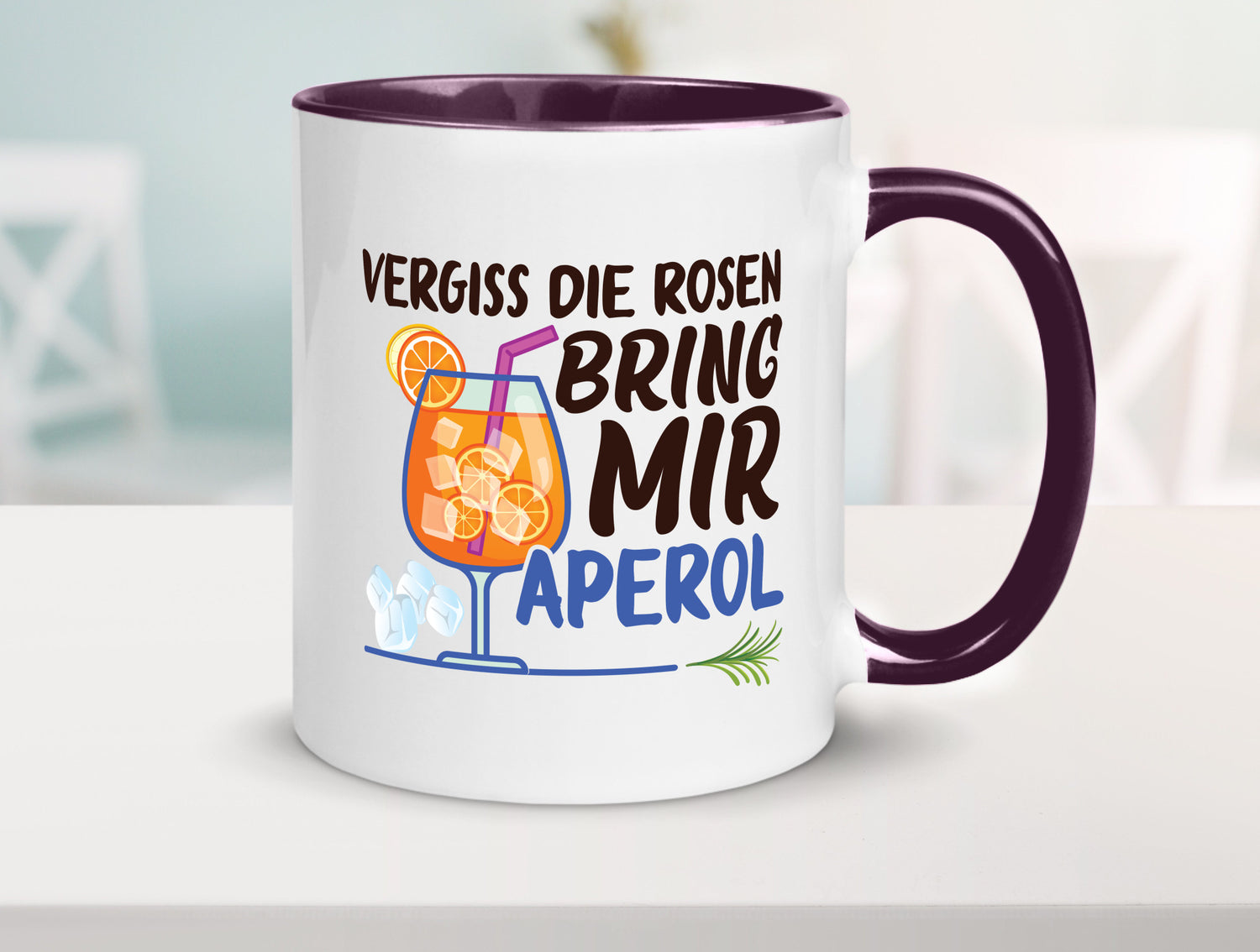 Bring mir Aperol | Rosen Paar Party Geschenkidee Humor Tasse