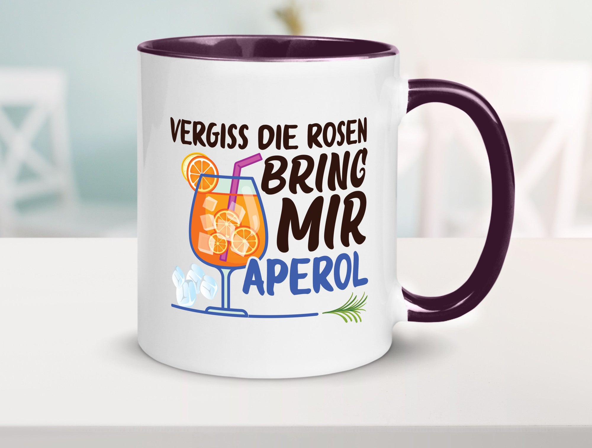 Bring mir Aperol | Rosen Paar Party Geschenkidee Humor Tasse