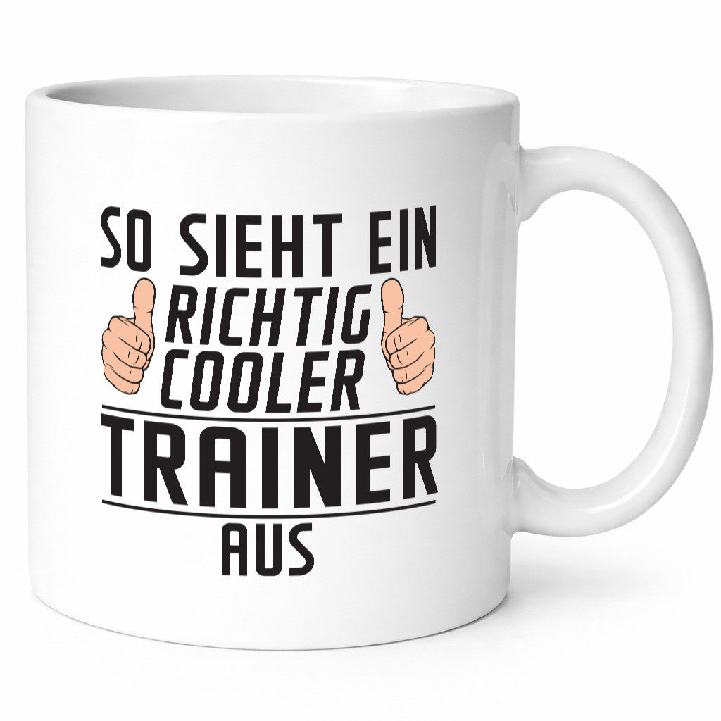 Richtig Cooler Trainer | Verein Sport Geschenkidee Humor Tasse