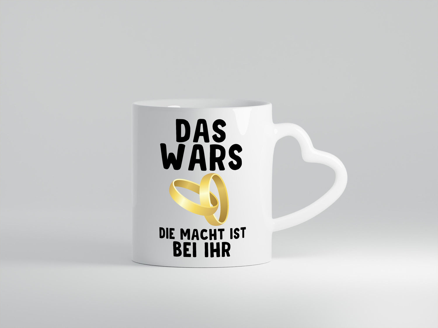 Die macht ist bei ihr | Hochzeit Tasse Ehemann Ehe Geschenk Humor Geschenkidee