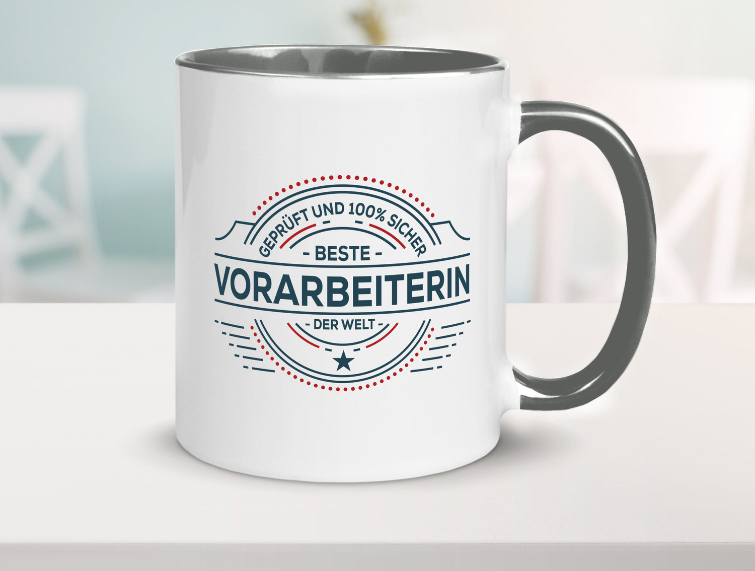 Geprüft und sicher: Vorarbeiterin | Kollegin Teamleiter Humor Arbeit Kollegen