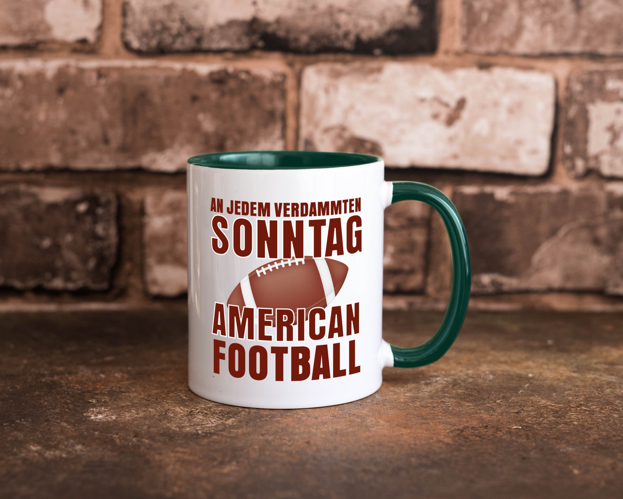American Football | Sportfan Motiv jeden Sonntag Humor Geschenkidee Tasse