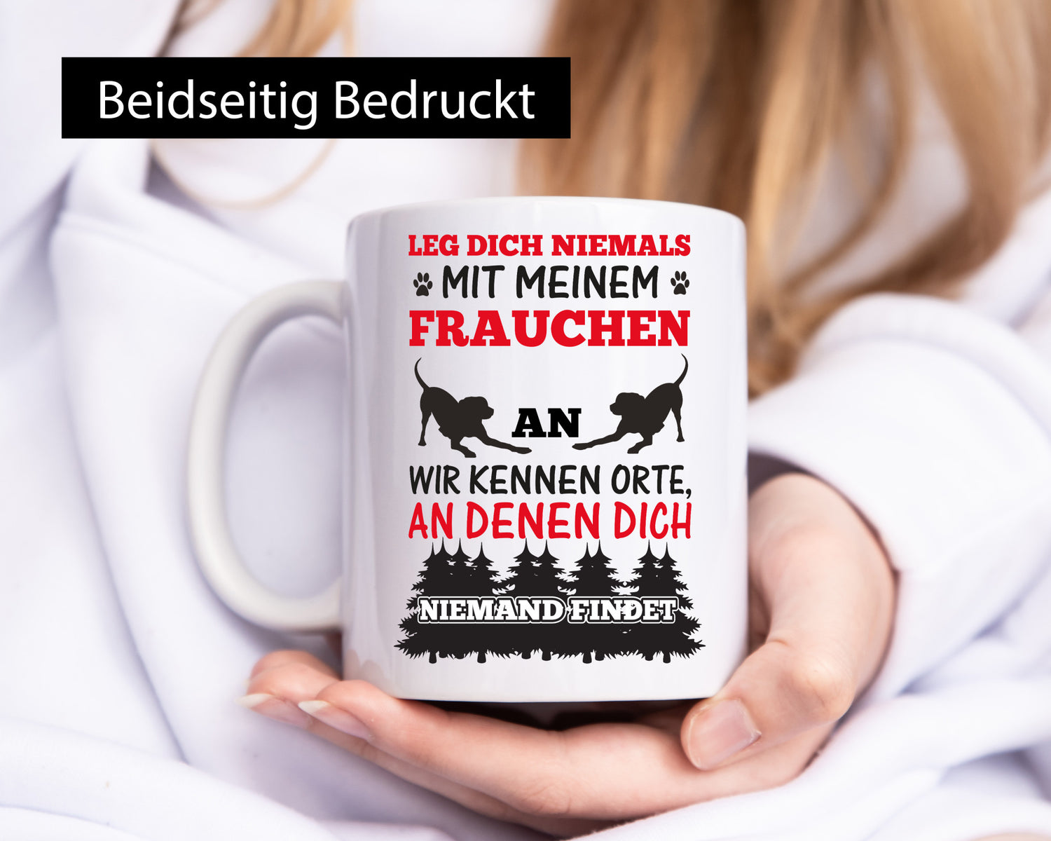 Mein Frauchen | Frauen Tasse Hundebesitzerin Spruch lustiger Geschenk