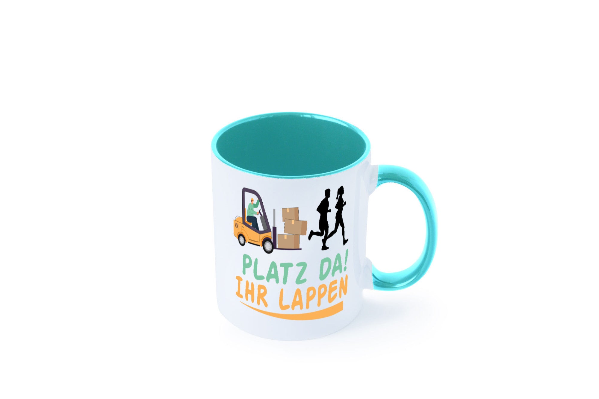 Platz da ihr Lappen | Stapler Fahrer Humor Geschenkidee Tasse