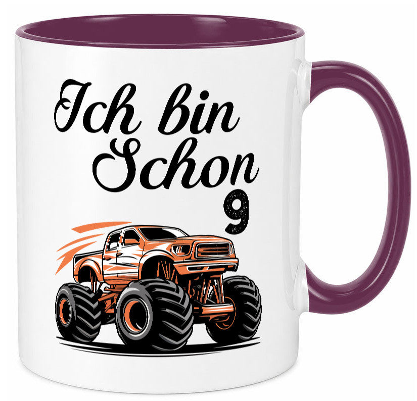 9. Geburtstag | Monster truck 9 Jahre lustiger Spruch Geschenk Geschenkidee