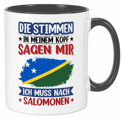 Salomonen | Urlaub Stimmen in meinem Kopf Traumland v2 Humor Geschenkidee Tasse
