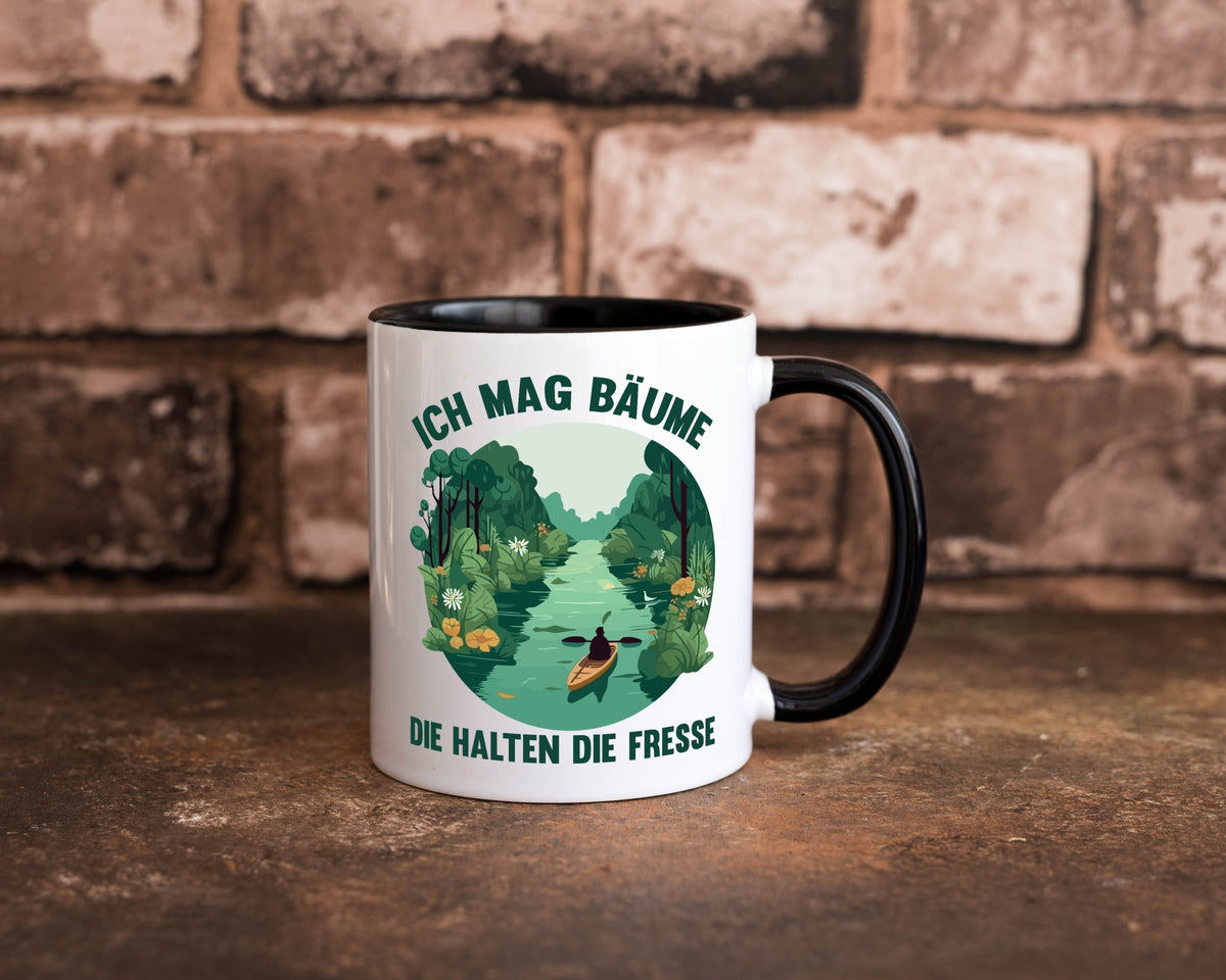 Ich mag Bäume die halten Fresse | Natur Wald lustiger Spruch Geschenk Humor Tasse