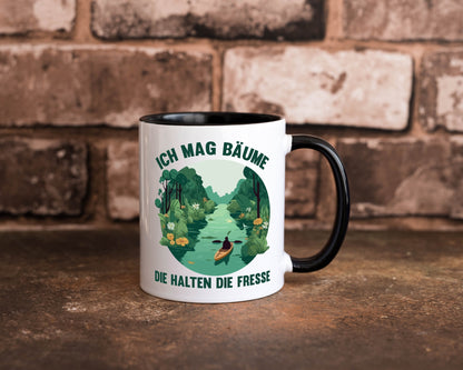 Ich mag Bäume die halten Fresse | Natur Wald lustiger Spruch Geschenk Humor Tasse