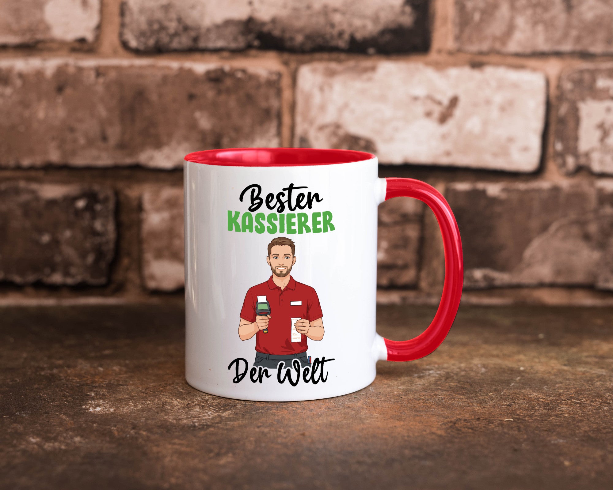 Bester Kassierer v2 Geschenkidee Humor Tasse