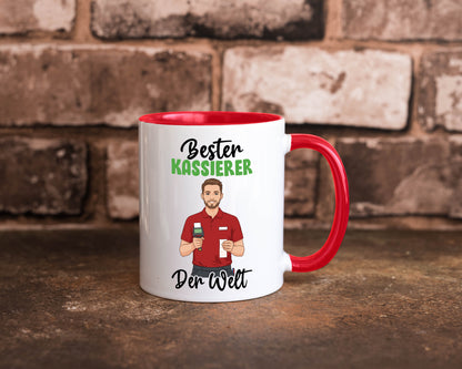 Bester Kassierer v2 Geschenkidee Humor Tasse