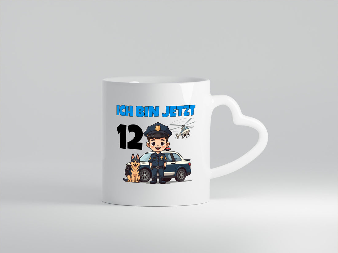 12. Geburtstag | 12 Jahre Polizei Kind Polizeiauto Geschenkidee Humor Tasse