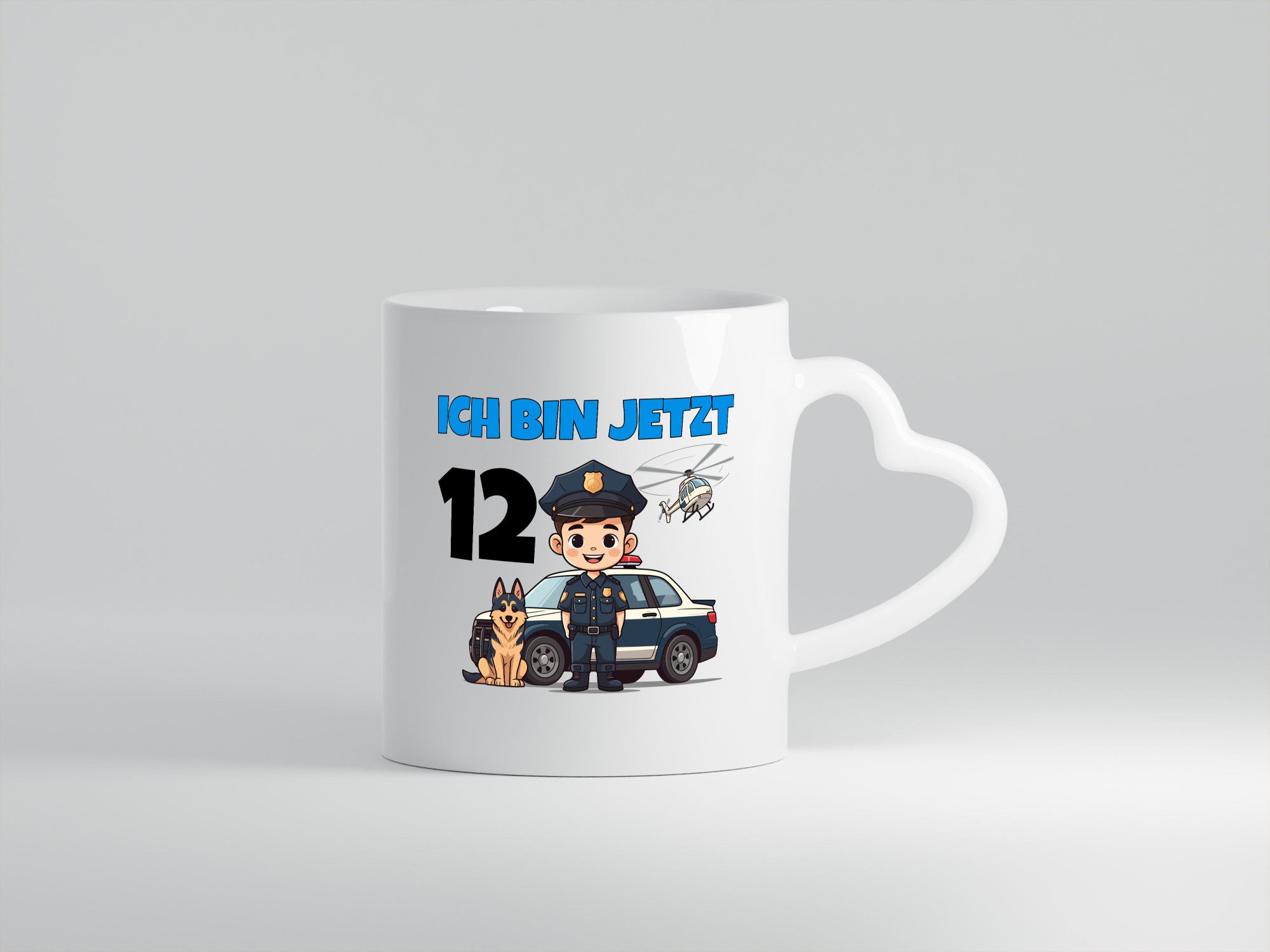 12. Geburtstag | 12 Jahre Polizei Kind Polizeiauto Geschenkidee Humor Tasse