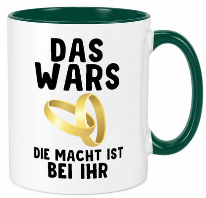 Die macht ist bei ihr | Hochzeit Tasse Ehemann Ehe Geschenk Humor Geschenkidee