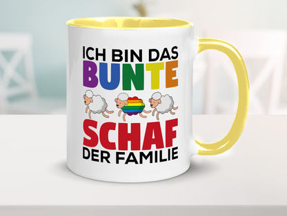 LGBTQ+ Tasse | Buntes Schaf Regenbogen Humor Geschenkidee