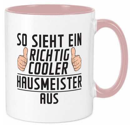 Richtig Cooler Hausmeister | Hauswart Geschenkidee Humor Tasse
