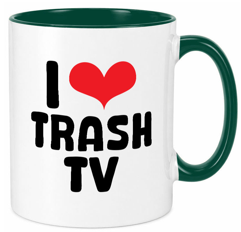 I love Trash TV | v2 lustig Humor Geschenkidee Geschenk Tasse