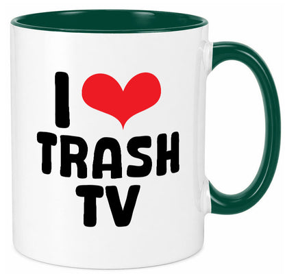 I love Trash TV | v2 lustig Humor Geschenkidee Geschenk Tasse