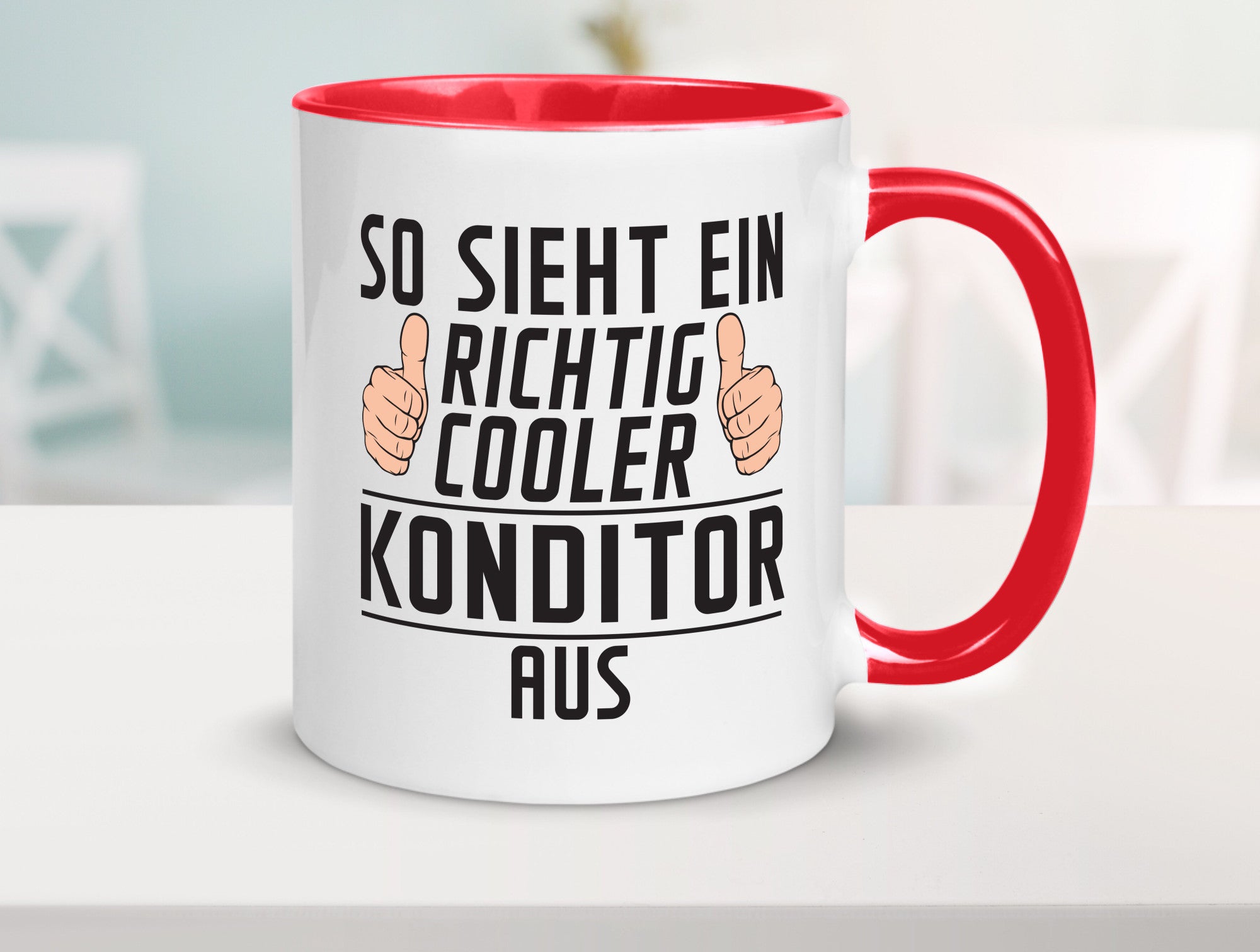 Richtig Cooler Konditor | Konditorei lustig Humor Geschenkidee Geschenk Tasse