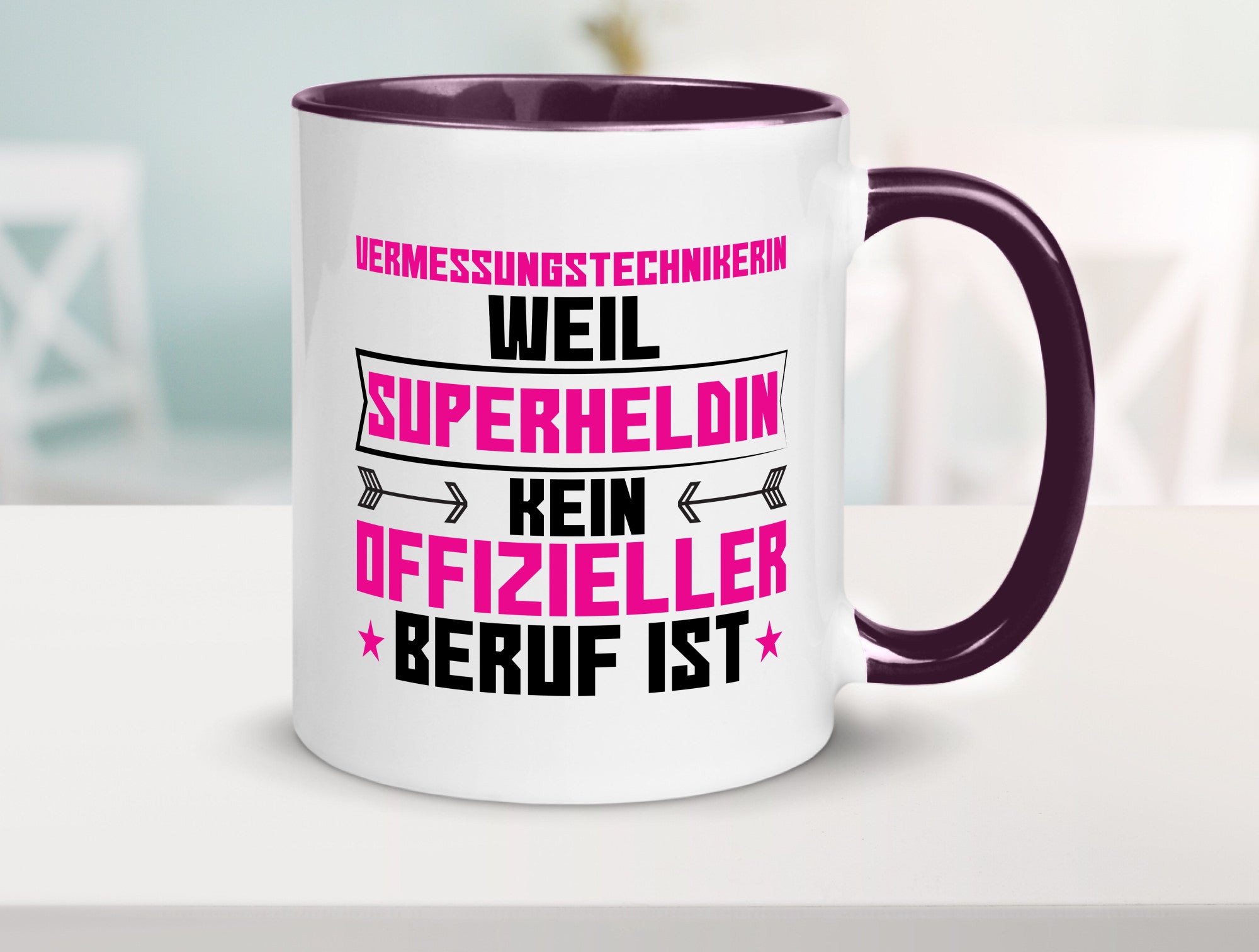 Superheldin Vermessungstechnikerin | Techniker Humor Geschenkidee Tasse