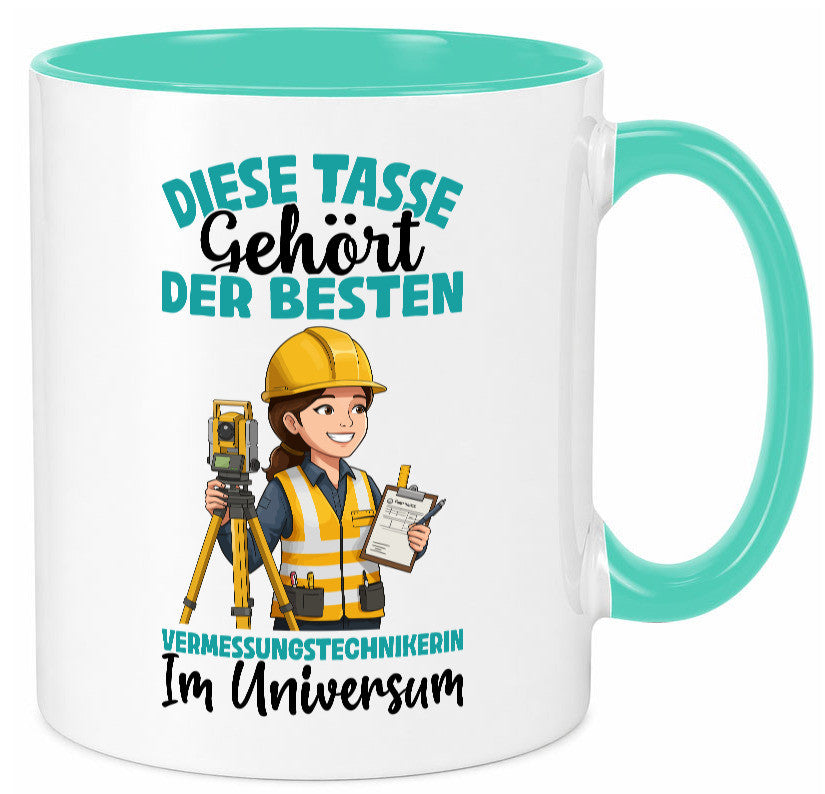 Im Universum: Vermessungstechnikerin | Techniker lustiger Spruch Geschenk Humor