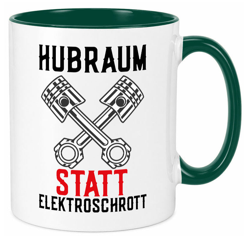Hubraum statt Elektroschrott | Autofan Verbrennungsmotor Geschenk Humor