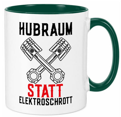 Hubraum statt Elektroschrott | Autofan Verbrennungsmotor Geschenk Humor
