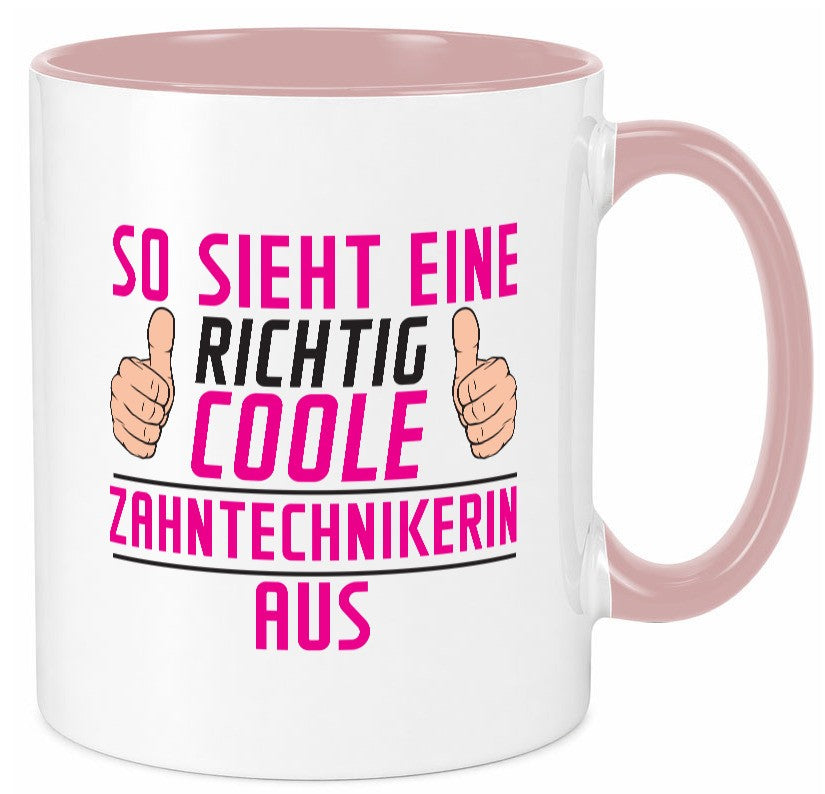 Richtig Coole Zahntechnikerin | Zahnmedizin lustig Humor Geschenkidee Geschenk Tasse