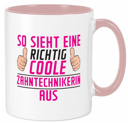 Richtig Coole Zahntechnikerin | Zahnmedizin lustig Humor Geschenkidee Geschenk Tasse