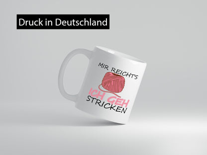 Ich geh stricken | Hobby Garn Handwerk lustiger Spruch Geschenk Humor