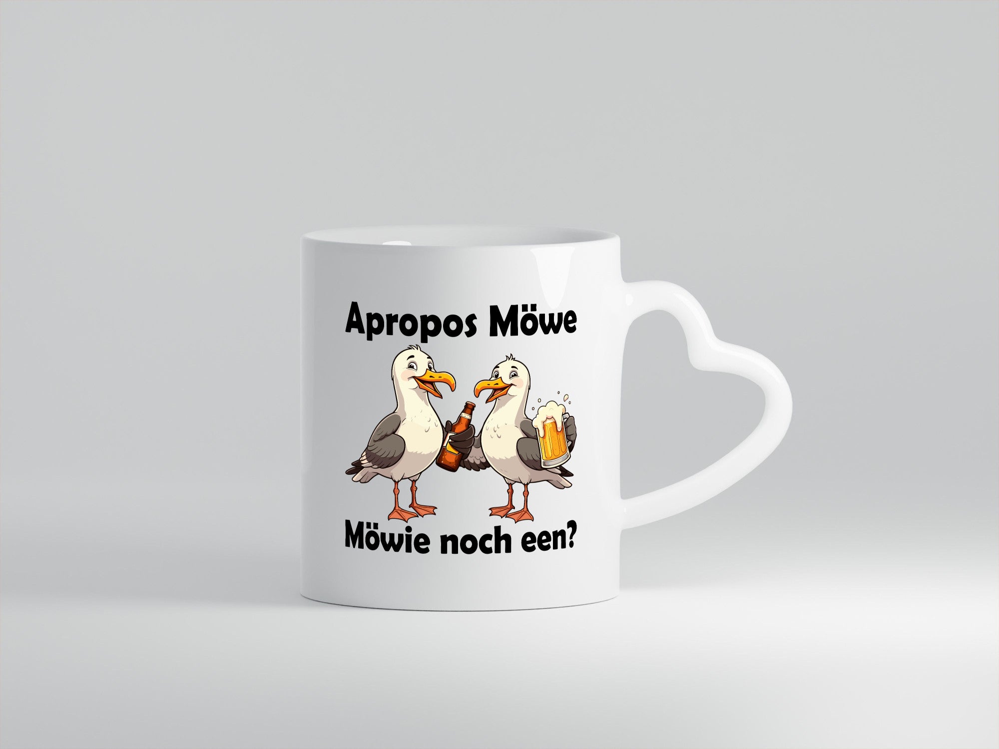 Apropos Möwe | Möwie noch een Norddeutsch Plattdeutsch lustiger Spruch Geschenk
