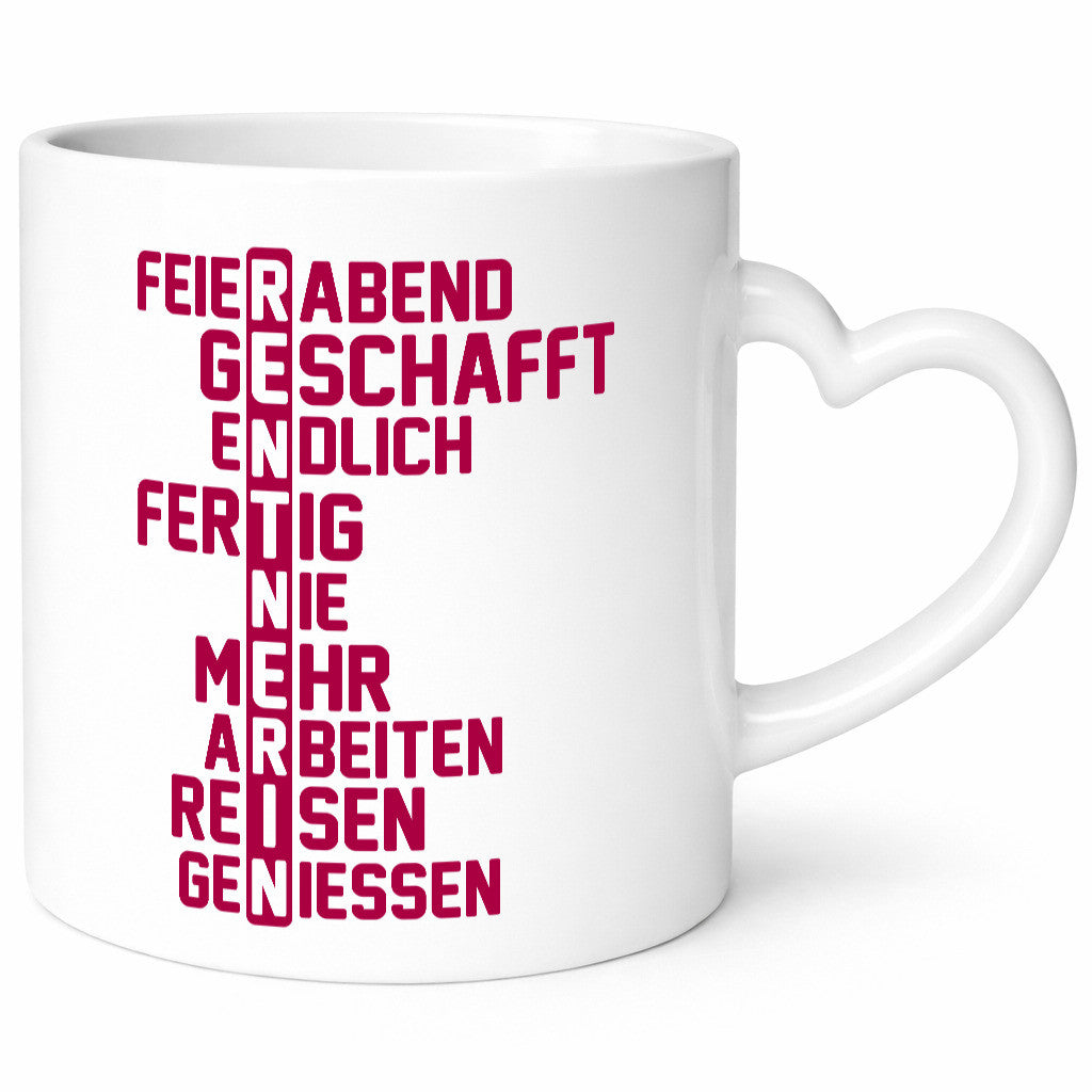 Rentner | Ruhestand Mutter Tante Oma Humor Familie Geschenkidee Tasse