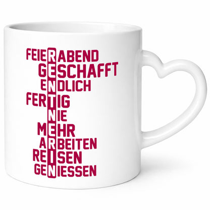Rentner | Ruhestand Mutter Tante Oma Humor Familie Geschenkidee Tasse