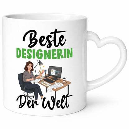 Beste Designerin | Mode v2 Humor Geschenkidee Tasse