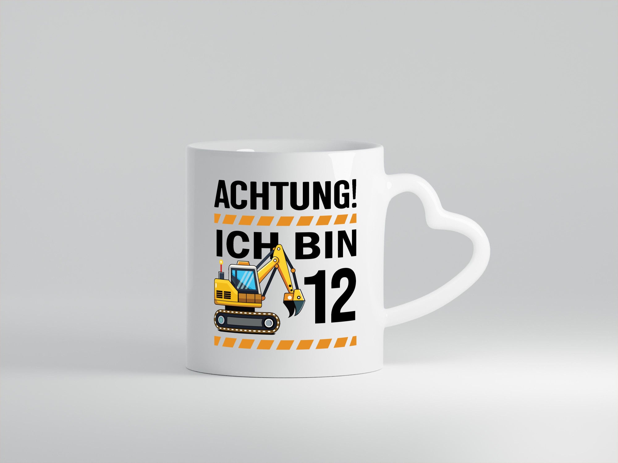 12 Geburtstag Ich bin | Bagger Junge Geschenk Geschenkidee lustiger Spruch Tasse