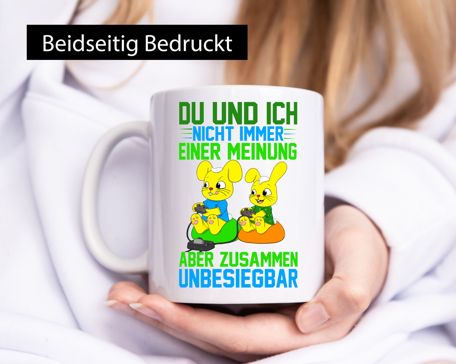 Nicht immer einer Meinung | Geschwister Einhorn Faultier Humor Tierliebhaber
