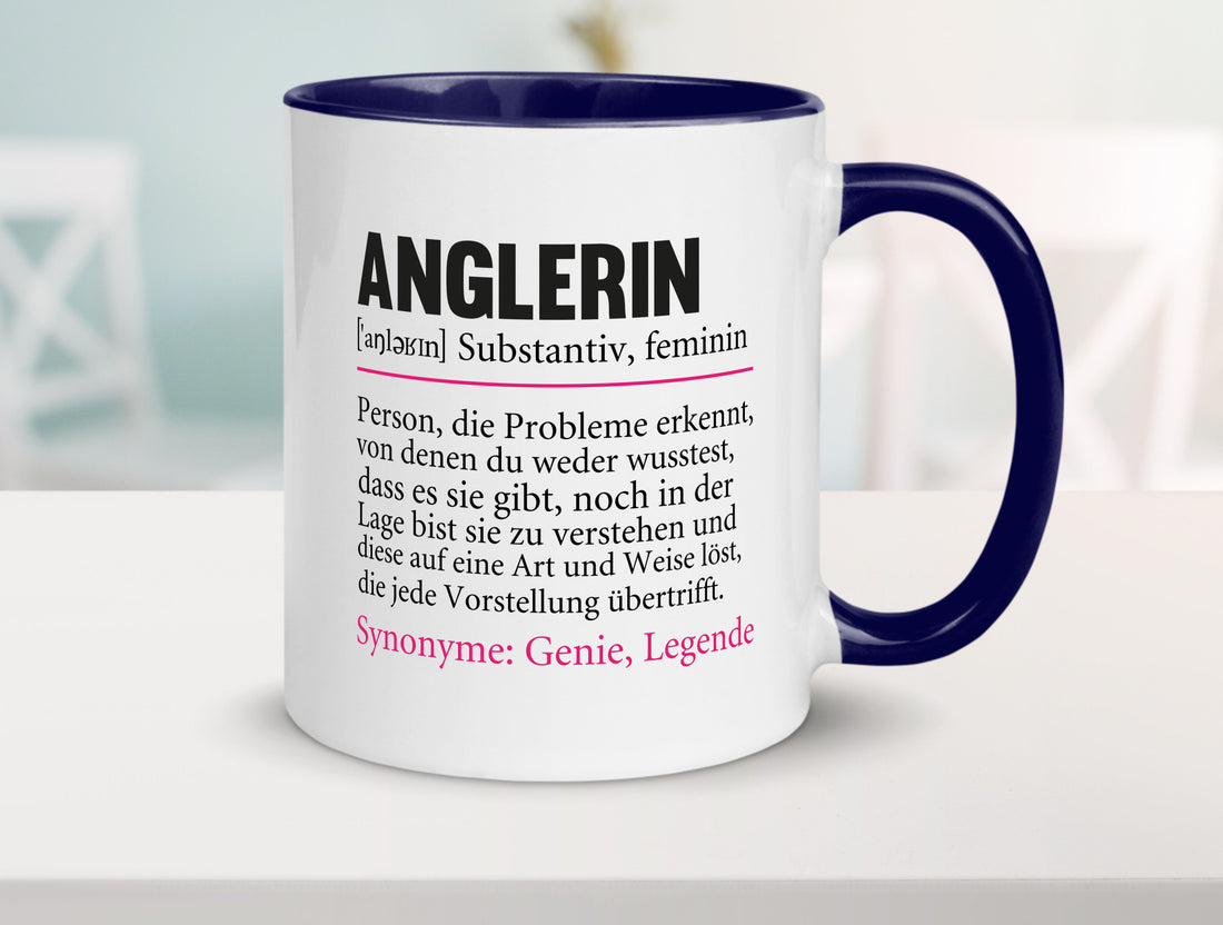 Anglerin | Spruch Angeln Fischerin Beruf Humor Arbeit Kollegen Büro Tasse