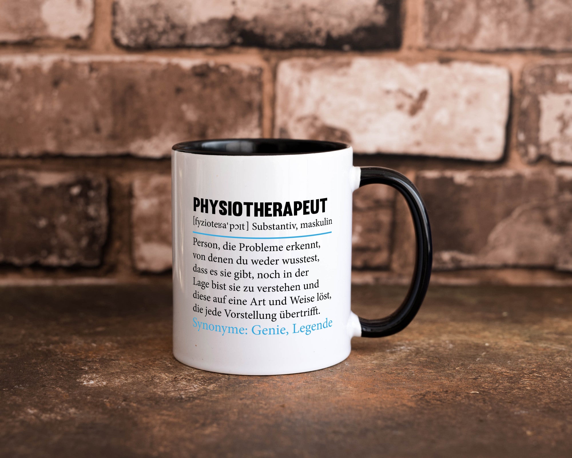 Physiotherapeut | Beruf Spruch Text lustig v2 Humor Arbeit Kollegen Büro