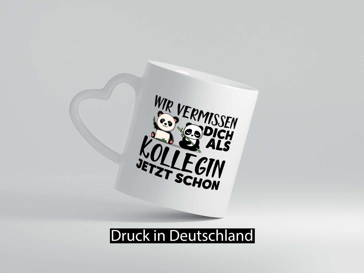 Kollegin Abschiedsgeschenk | Büro Tasse Pandas Humor Arbeit Kollegen