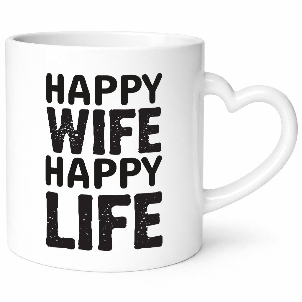 Happy Wife | Ehemann Tasse Ehefrau Humor Statement Geschenkidee