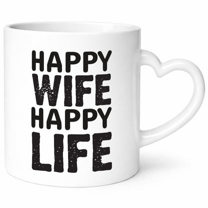 Happy Wife | Ehemann Tasse Ehefrau Humor Statement Geschenkidee