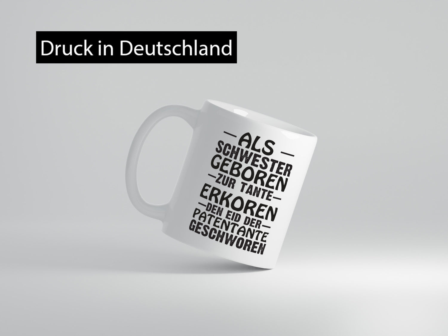 Eid der Patentante | Tante Tasse Schwester Humor lustig Geschenkidee Geschenk