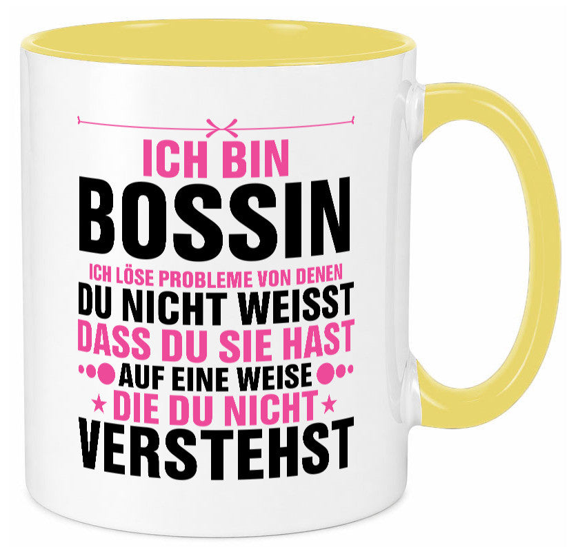 Löse Probleme: Bossin | Führungskraft Vorgesetzte lustig Humor Geschenkidee