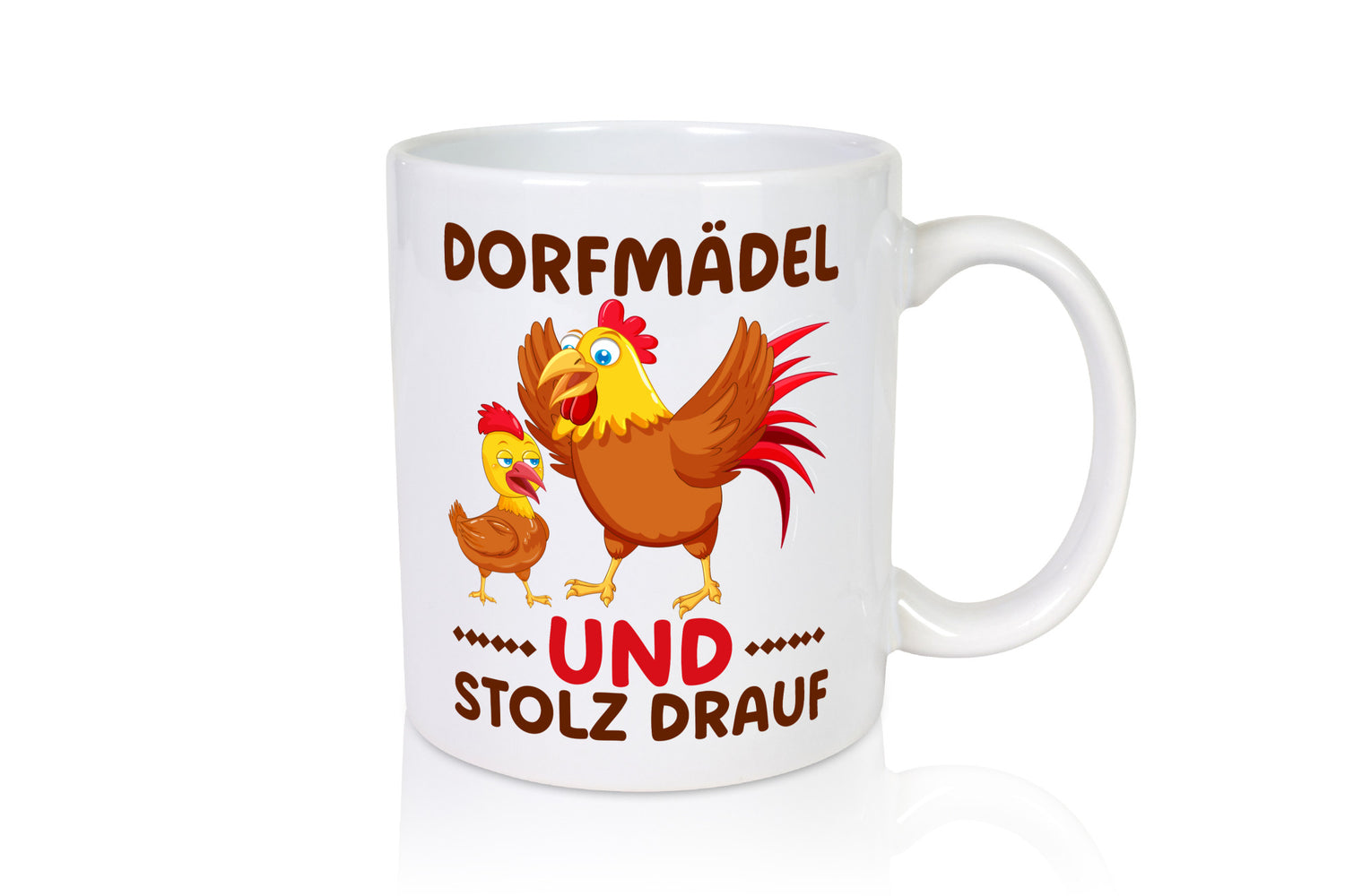 Dorfmädel und stolz drauf | Hühner Dorf Bauern Humor Geschenkidee Tasse