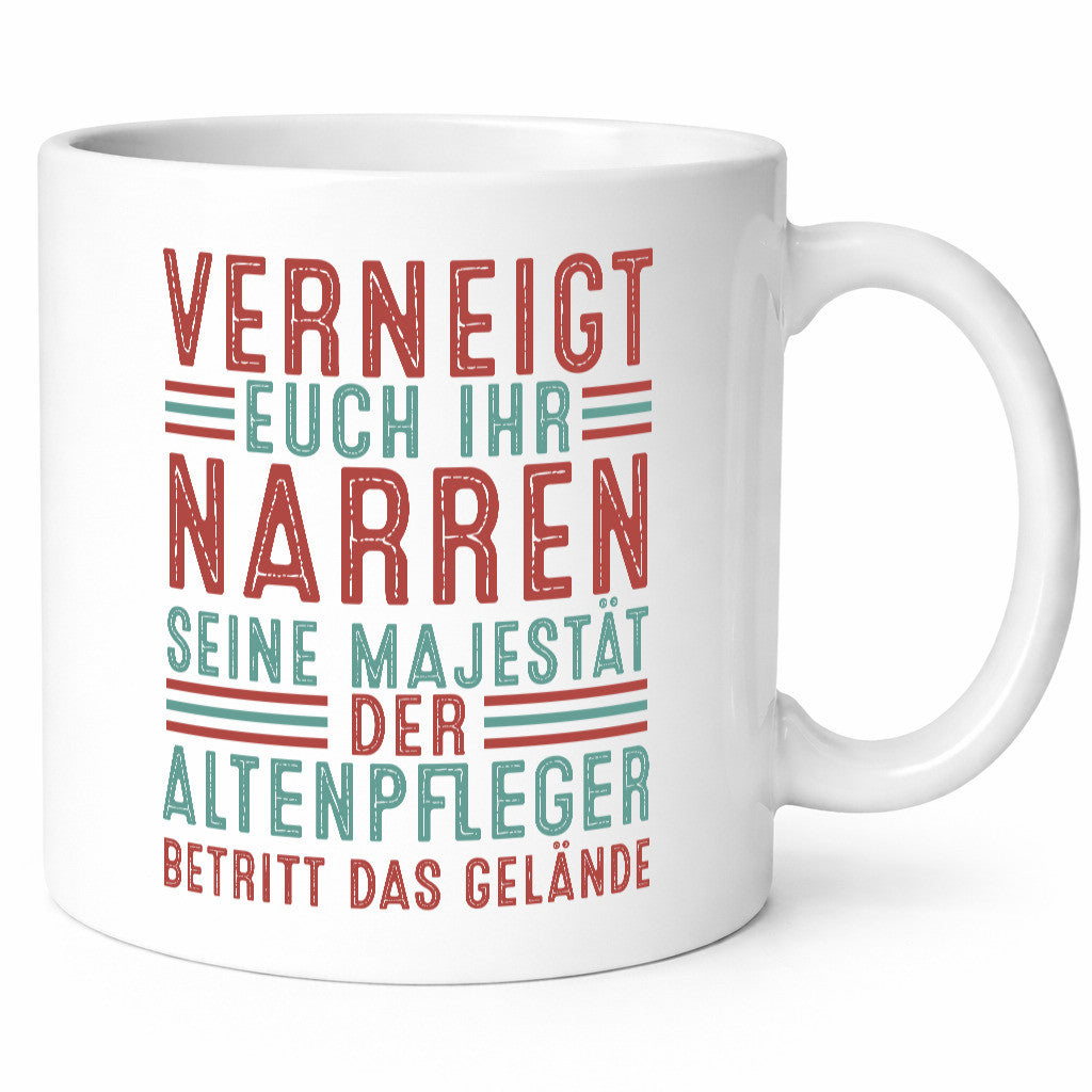 Verneigt euch: Altenpfleger | Pflegepersonal lustiger Spruch Geschenk Humor